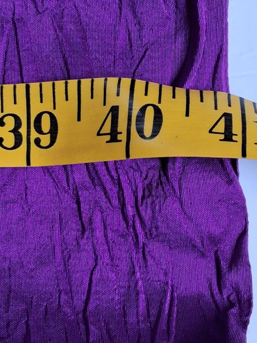 Jones NY Purple 100% Silk Iridescent Taffeta Wrap Midi Dress Wedding Cocktail 12 - Picture 10 of 12